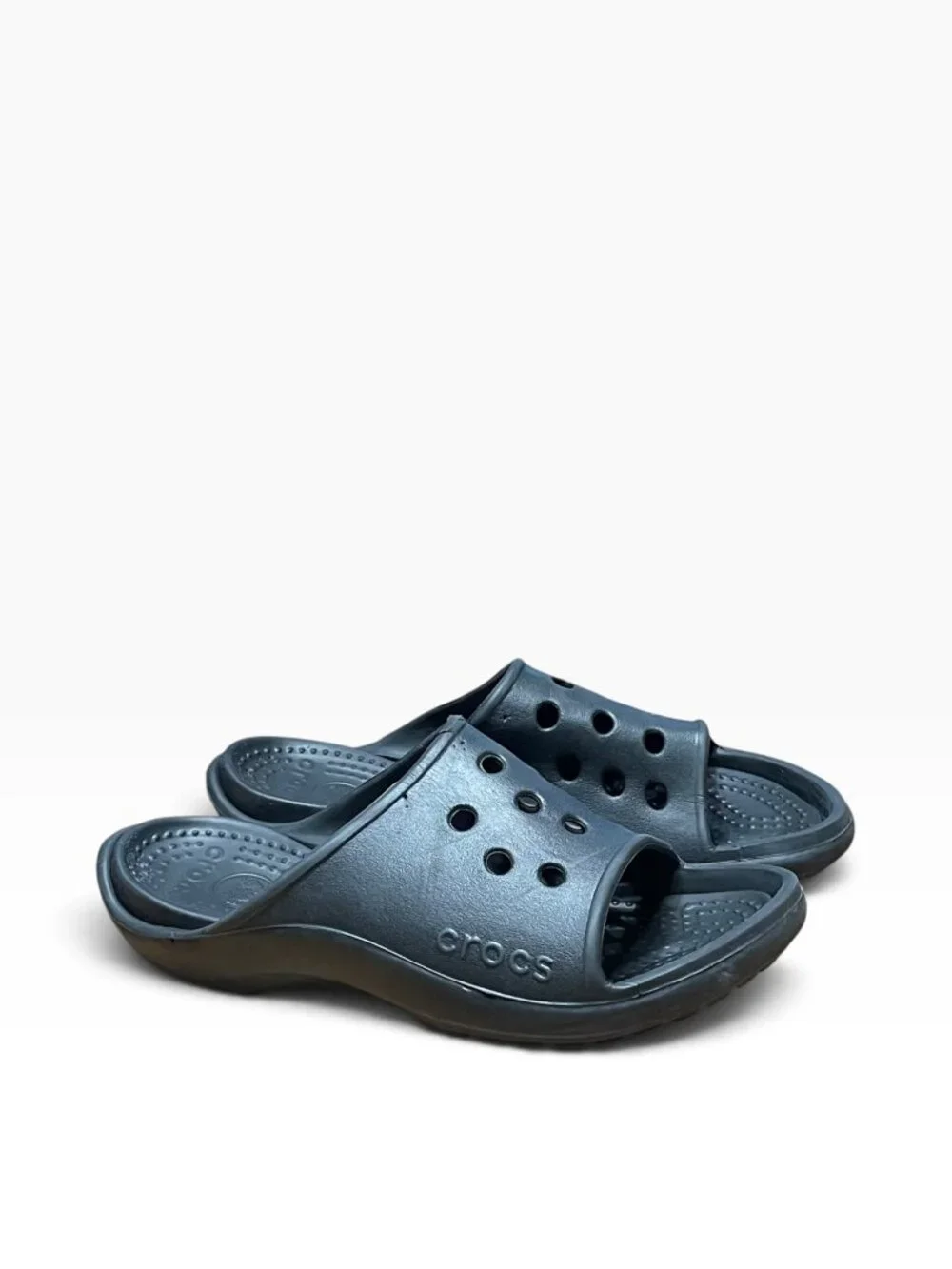 Crocs Classic Brown Slide Iconic Comfort Sandals Men's Size 811 Women's 12